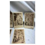 Vintage Religious Biblical Scene Postcards Set