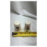 Vintage 36th President Lyndon B. Johnson and Lady Bird Commemorative Ceramic Salt and Pepper Shakers