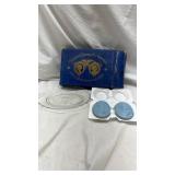 1976 US Bicentennial Commemorative Set with Glass Plate and Soaps