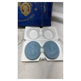 1976 US Bicentennial Commemorative Set with Glass Plate and Soaps