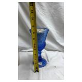 Vintage Avon Martha Washington Cobalt Blue Glass Candle Holder