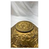 Vintage Floral Glass Bowl with Rose Pattern
