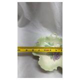 Vintage Hand-Painted Grape Motif Ceramic Dish