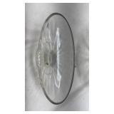 Vintage Clear Glass Footed Compote Dish