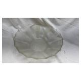 Vintage Clear Glass Footed Compote Dish