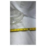 Vintage Clear Glass Footed Compote Dish