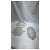 Vintage Cut Glass Berry Bowls Set