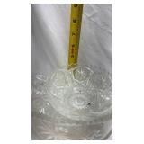 Vintage Cut Glass Berry Bowls Set