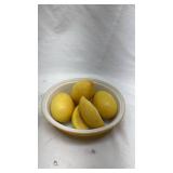 Vintage Avon White Ceramic Bird Dish with Yellow Base