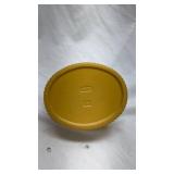Vintage Avon White Ceramic Bird Dish with Yellow Base