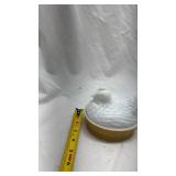 Vintage Avon White Ceramic Bird Dish with Yellow Base