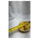 Vintage Avon White Ceramic Bird Dish with Yellow Base