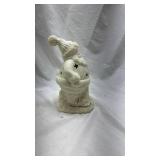 White Ceramic Santa Claus Luminary