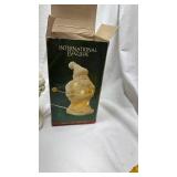White Ceramic Santa Claus Luminary