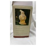 White Ceramic Santa Claus Luminary