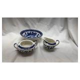 Vintage Johnson Brothers Blue Willow Tea Set
