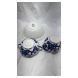 Vintage Johnson Brothers Blue Willow Tea Set