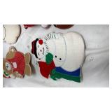 Vintage Christmas Fabric Ornament Set