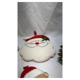 Vintage Christmas Fabric Ornament Set