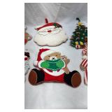 Vintage Christmas Fabric Ornament Set