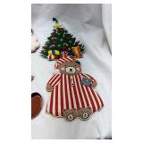 Vintage Christmas Fabric Ornament Set