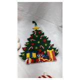Vintage Christmas Fabric Ornament Set