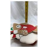 Vintage Christmas Fabric Ornament Set