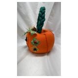 Handcrafted Halloween Fabric Pumpkin Decoration