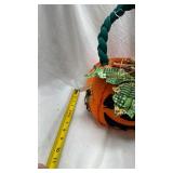 Handcrafted Halloween Fabric Pumpkin Decoration