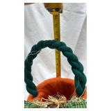 Handcrafted Halloween Fabric Pumpkin Decoration