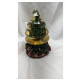 Vintage Three Jays Christmas Tree Snow Globe