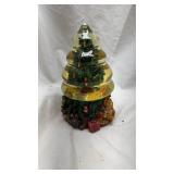 Vintage Three Jays Christmas Tree Snow Globe