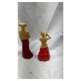 Vintage Avon Big Wheel Spanish Dancer and Matador Cologne Bottles