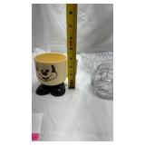 Vintage Disney Character Cup with Glass Collection