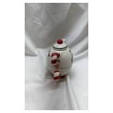 Pfaltzgraff Christmas Tea Set with Candy Cane Handle