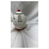Pfaltzgraff Christmas Tea Set with Candy Cane Handle