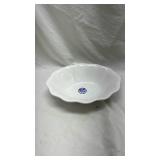 Portuguese White Ceramic Serving Bowl