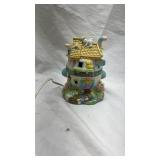 Vintage Easter Bunny Cottage Night Light