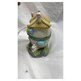 Vintage Easter Bunny Cottage Night Light
