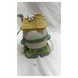 Vintage Easter Bunny Cottage Night Light
