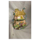 Vintage Easter Bunny Cottage Night Light