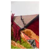 Vintage Religious Tapestry with Rural Scene
