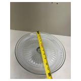 Vintage Crystal Serving Set with Cake Stand -5 pieces