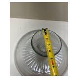 Vintage Crystal Serving Set with Cake Stand -5 pieces