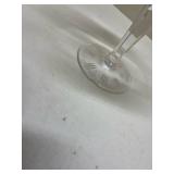 Vintage Crystal Serving Set with Cake Stand -5 pieces