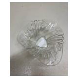 Vintage Crystal Serving Set with Cake Stand -5 pieces