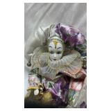 Vintage AnCo 1991 Decorative Porcelain Jester Doll