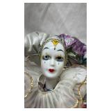 Vintage AnCo 1991 Decorative Porcelain Jester Doll
