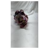Vintage Pierrot Doll with Iridescent Purple Costume