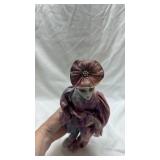 Vintage Pierrot Doll with Iridescent Purple Costume